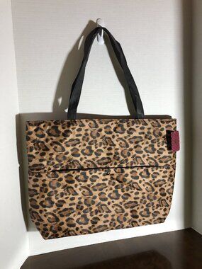 Alfa Bag Tote With A Leopard Print 15” x 21”